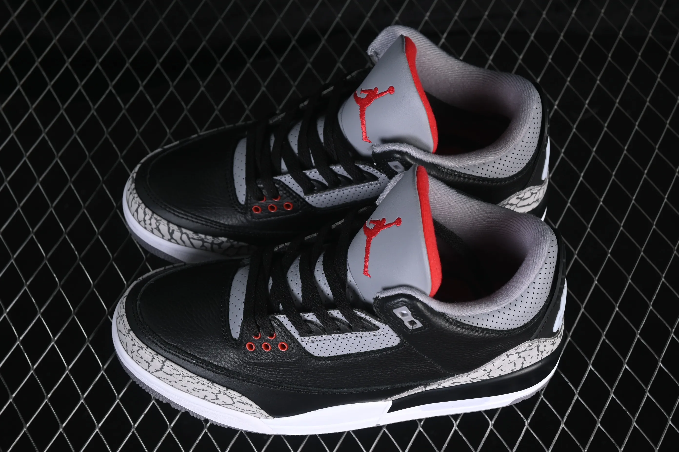 All categories Air Jordan Jordan series basketball shoes Air Jordan 3 TG version Air Jordan 3 "Black Cement" AJ3 Jordan 3 first year black cement DN3707-010